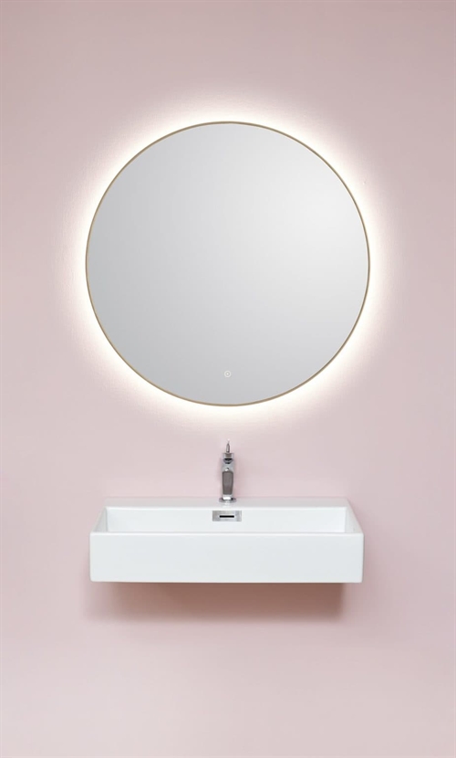 Toscana spejl - Ø:90cm - Backlight og varme