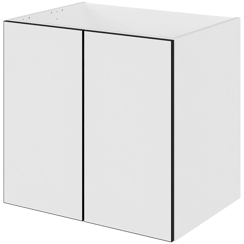 Multi-Living Bad hyldeskab i White/Black line med 2 låger D: 44.5 cm - Bredde: 60 cm