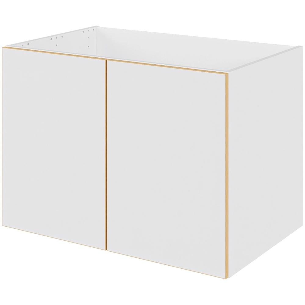 Multi-Living Bad hyldeskab i White/Oak Line med 2 låger - Bredde: 80 cm