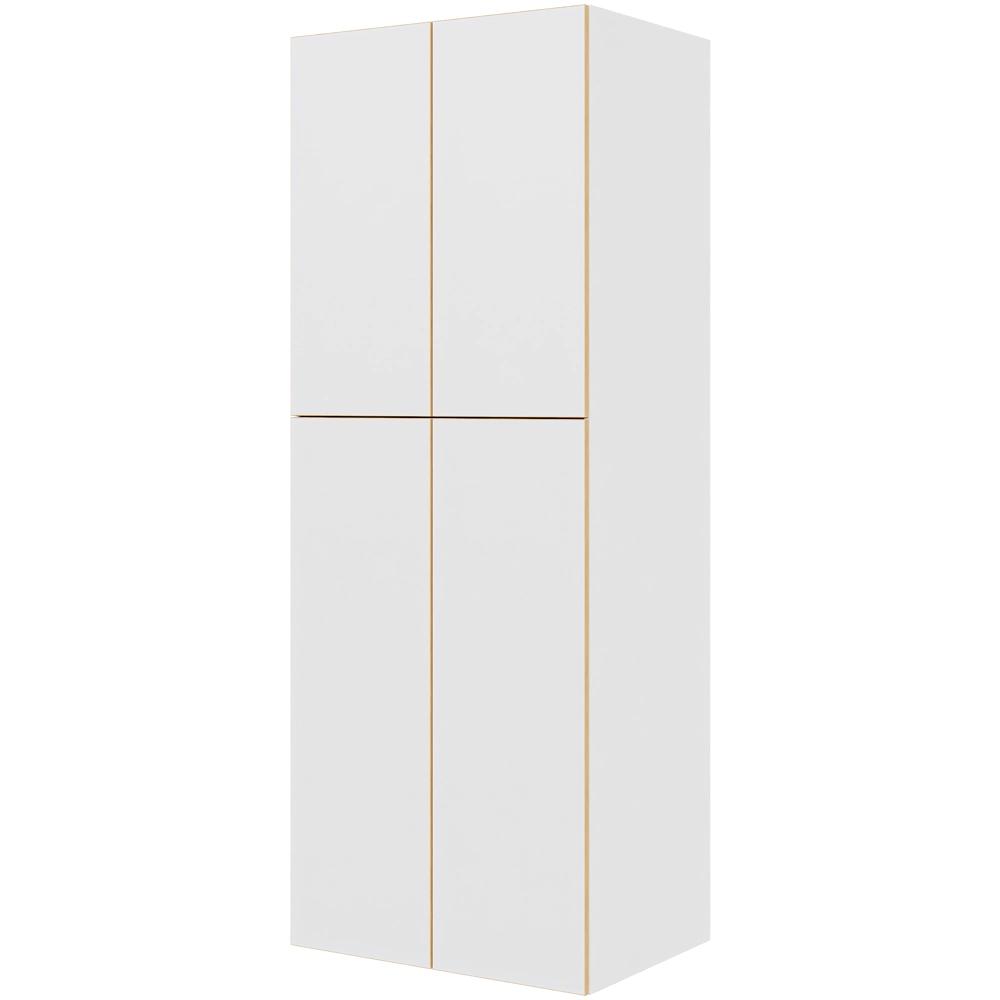 Multi-Living Ekstra højt tomt skab  i White/Oak Line H: 214,4 cm D: 60,0 cm - 2-delt låge - Bredde: 80 cm