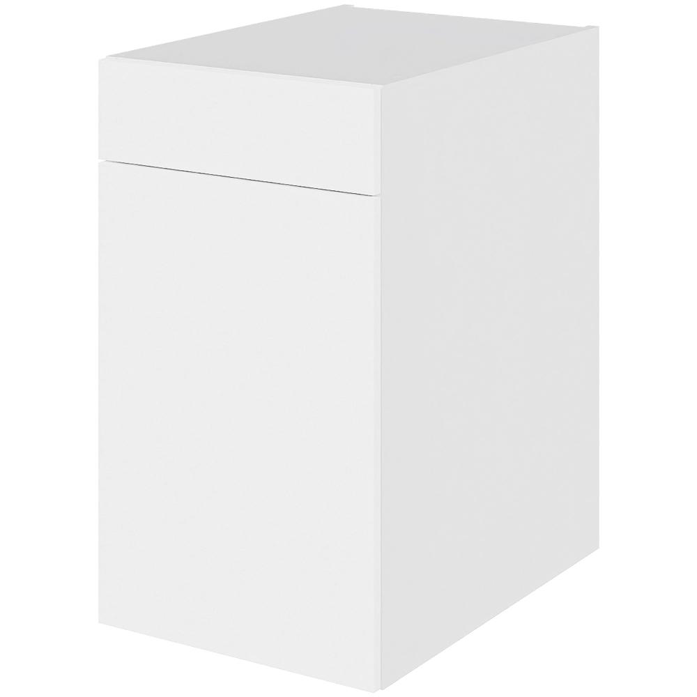 Multi-Living Køkken hyldeskab i Cibo Bianco H: 70,4 cm D: 60,0 cm - 1 låge & skuffe deludtræk/softluk - Bredde: 40 cm