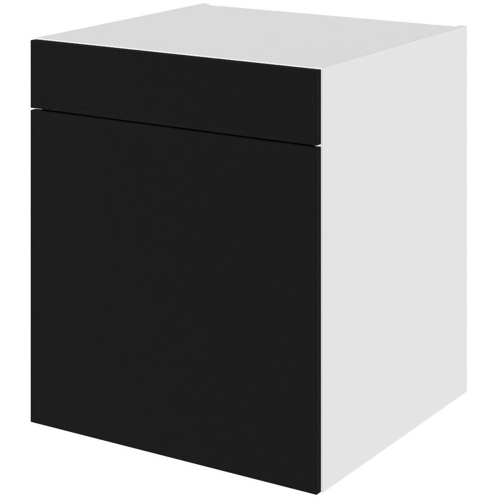 Multi-Living Køkken hyldeskab i Cibo Nero H: 70,4 cm D: 60,0 cm - 1 låge & skuffe fuldudtræk/softluk - Bredde: 60 cm