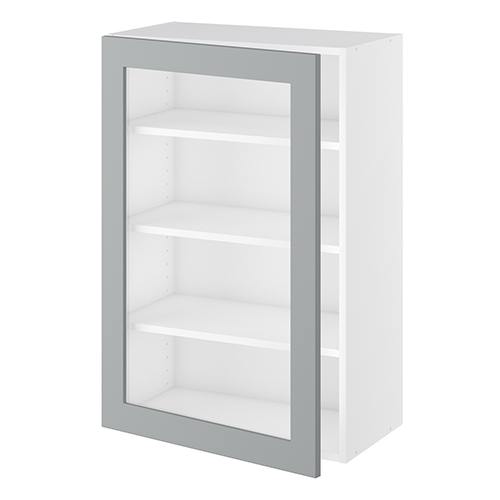 Kitchn Vitrineskab 3 hylder og 1 låge H:896 D:320 B:600